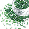 Transparent Colours Luster Glass Bugle Beads SEED-N005-001-A07-1