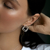 S925 Silver Geometric Square Triangle Earrings Minimalist Elegant Stylish Jewelry for Women GU8226-1-2