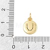 Brass Micro Pave Clear Cubic Zirconia Charms CU-CBA56CE-12G-U-3