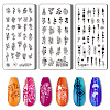 Stainless Steel DIY Nail Art Templates MRMJ-WH0092-014-1