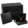 Lichee Textured Cardboard Jewelry Boxes CON-WH0089-100-1
