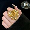 Zinc Alloy Cuff Open Rings for Women MI0617-3-1