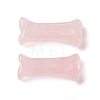 Natural Rose Quartz Dog Bone Shape Sculptures DJEW-G033-01A-02-2