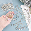Brass Glass Rhinestone Shoe Decoration Chain FIND-GO00008-3