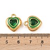 304 Stainless Steel Enamel Pendants STAS-C158-15G-02-3
