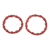 2Pcs 2 Styles  Natural Carnelian Beaded Stretch Bracelets for Couple BJEW-JB13416-03-2