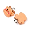 Christmas Theme Opaque Resin Pendants RESI-S08-02P-2
