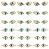 HOBBIESAY 36Pcs 12 Styles Evil Eye Alloy Cabochons MRMJ-HY0002-41-1