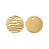 Ion Plating(IP) 304 Stainless Steel Charms STAS-Q215-14G-1