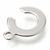201 Stainless Steel Charms X-STAS-C021-06P-C-3