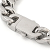 Non-Tarnish 201 Stainless Steel Cuban Link Chain Bracelets for Women and Men BJEW-F473-01P-02-3