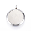 316 Surgical Stainless Steel Diffuser Locket Pendants STAS-P105-06A-3