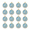 Golden Plated Alloy Enamel Charms ENAM-S118-04J-2