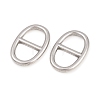 304 Stainless Steel Oval Links Connector Charms STAS-F366-02B-P-2