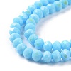 Electroplate Opaque Solid Color Glass Beads Strands EGLA-A044-P3mm-L08-3