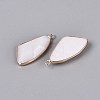 Natural White Jade Faceted Pendants G-Q606-51G-2