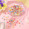 100G 357Pcs Opaque Acrylic Beads OACR-TA0004-15-5