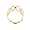 304 Stainless Steel Oval Adjustable Rings for Women RJEW-Z045-01G-01-3