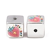 Printed Plating Acrylic Beads AC-CBA655C-17A-2