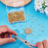 800Pcs 8 Styles 304 Stainless Steel Jump Rings STAS-WR0001-49-3