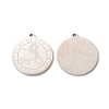 Non-Tarnish 304 Stainless Steel Pendants STAS-A074-03J-P-1