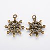 Tibetan Style Alloy Pendants X-TIBEP-A122979-AB-FF-2