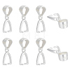 8Pcs 925 Sterling Silver Pendants STER-ME0001-07-1