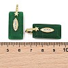 Dyed Natural White Jade Faceted Pendants GG-CBA4154-06G-03-3