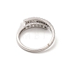 Brass Micro Pave Cubic Zirconia Rings RJEW-R146-15P-2