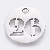 Non-Tarnish 304 Stainless Steel Pendants STAS-F233-26-P-1