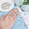 32Pcs 8 Colors Alloy Pendant Decorations HJEW-GO00263-3