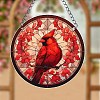 Cardinal & Leaf Acrylic Window Hanging Ornaments PW-WGA55A8-01-4