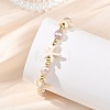 Natural Cultured Freshwater Pearl & Synthetic Turquoise & Non-magnetic Synthetic Hematite Beaded Bracelets for Women BJEW-JB14092-2