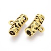 Tibetan Style Alloy Tube Bails PALLOY-L208-007AG-2