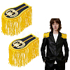 Polyester Tassel Epaulettes AJEW-WH0481-520A-1