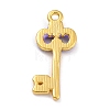 Golden Alloy Enamel Pendants KK-P197-06G-4