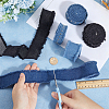 6Pcs 6 Colors Denim Fabric Ribbon DIY-CY0003-63-3