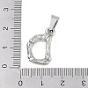 Non-Tarnish 304 Stainless Steel Pendants STAS-F235-01P-D-3