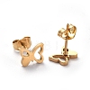 304 Stainless Steel Stud Earrings EJEW-H368-46G-2