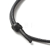 Heart Acrylic Enamel Beads Adjustable Cord Bracelet for Teen Girl Women BJEW-JB07049-6