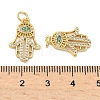 Brass Micro Pave Cubic Zirconia Pendants KK-A282-10G-3