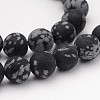 Natural Snowflake Obsidian Gemstone Beads X-G-J338-03-8mm-1