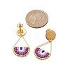 Seed Bead Teardrop Stud Earrings EJEW-MZ00251-03-3