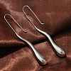 304 Stainless Steel Dangle Earrings EJEW-U048-01P-3