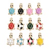 Alloy Enamel Pendants FIND-K020-26G-1