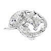 Pelycosaur Alloy Enamel Lapel Pins for Backpack Clothes JEWB-G044-02AS-02-3
