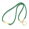 3MM Round Nylon Milan Cord Necklaces Making NJEW-H091-01G-24-1