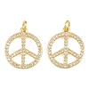 Brass Micro Pave Cubic Zirconia Pendants KK-L275-56G-01A-1