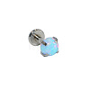 304 Stainless Steel Light Blue Synthetic Opal Threadless Labrets For Women Men WGF4990-78-1