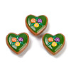 Handmade Heart Lampwork Beads Strands LAMP-P069-04B-01-2